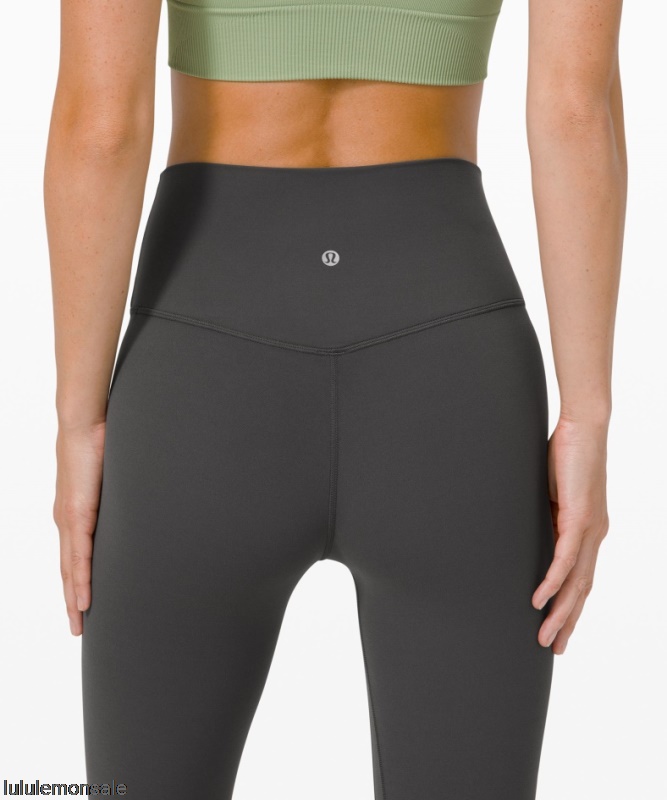 Lululemon Damen DELULU111 | Ausrichten Hochhaus Crop 17 Schwarz